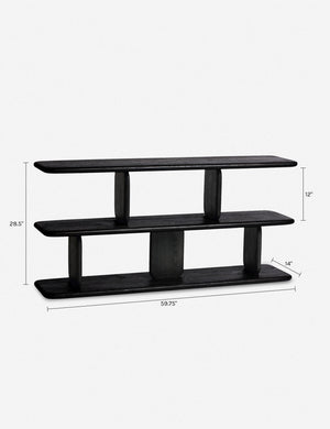 Nera Low Bookcase : Black