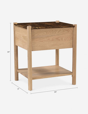 Barbeau Nightstand : Natural