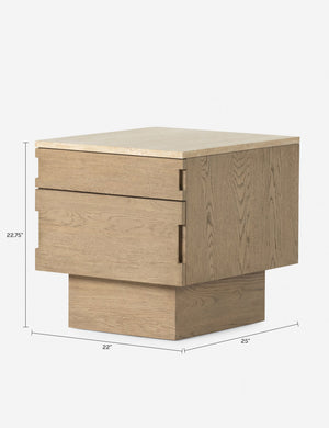 Brecken Nightstand : Natural Oak