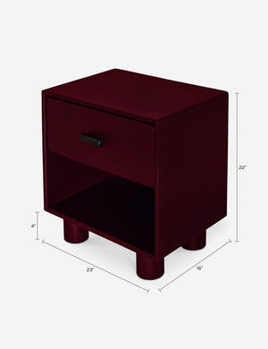Evrard Nightstand : Red