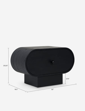 Open Box: Laughlin Nightstand, Black by Sarah Sherman Samuel