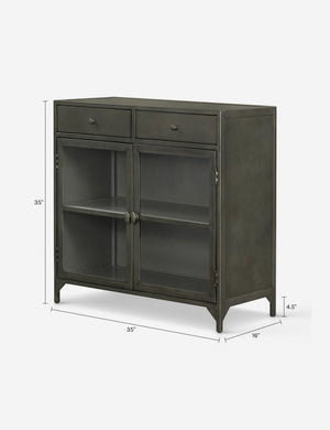 Malcom Small Curio Cabinet : Black