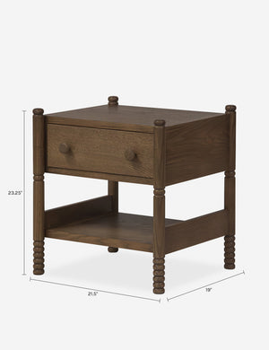 Perth Nightstand : Brown