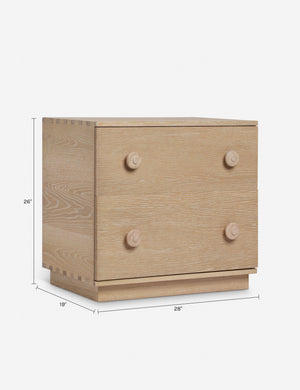 Pickford Nightstand : White Wash