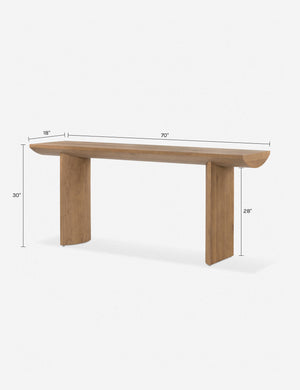 Remwald Console Table : Natural