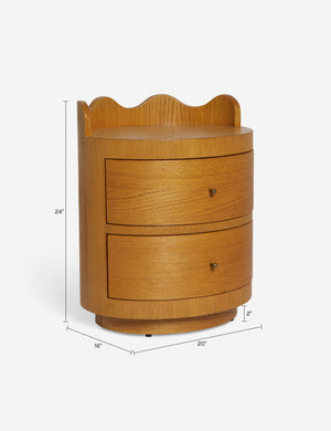 Ripple Nightstand by Sarah Sherman Samuel : Honey Oak