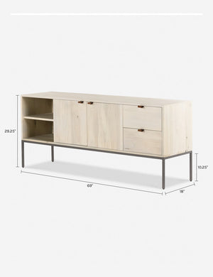 Rosamonde Media Console : Black