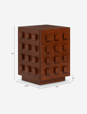 Open Box: Soren Nightstand, Pecan by Sarah Sherman Samuel : Default Title