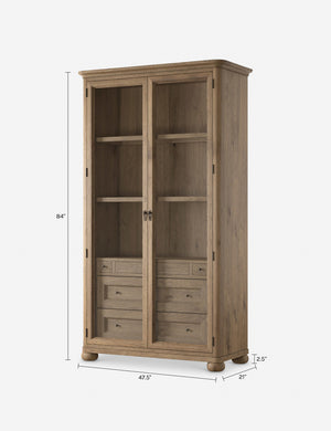 Sussex Curio Cabinet by Amber Lewis x Four Hands : Smoked Black