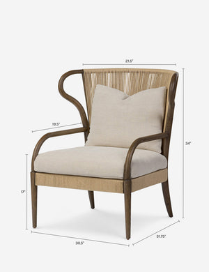 Amira Accent Chair by Amber Lewis x Four Hands : Dune