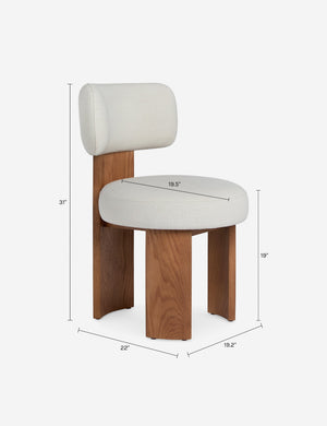 Brisbane Dining Chair : Ivory Performance Linen