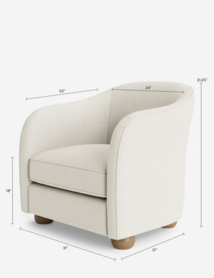 Faro Accent Chair by DISC Interiors : Denim Vintage Velvet