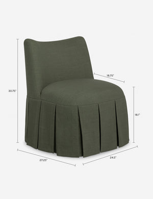Koppel Accent Chair : Green Linen