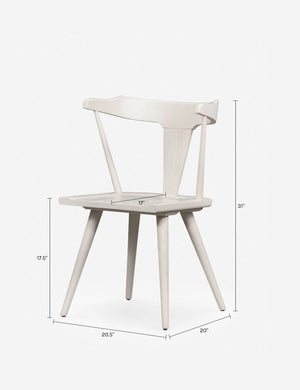 Lawnie Dining Chair : Black and Natural Linen Weave
