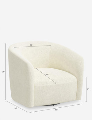 Mayhew Swivel Chair : Natural Linen Weave