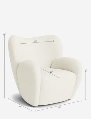 Ovid Swivel Chair by Aimee Song : Rust Classic Velvet