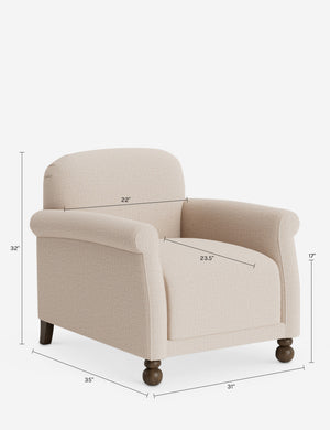 Paley Accent Chair by Heidi Caillier : Kemper Plaid Linen by Heidi Caillier