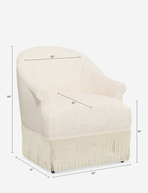 Renaud Accent Chair : Natural Linen