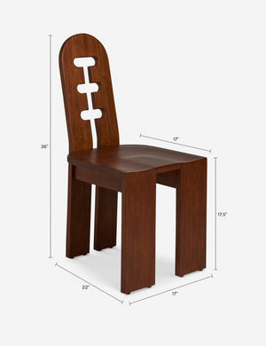Rivas Dining Chair by Sarah Sherman Samuel : Chestnut