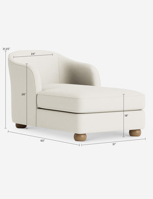 Ingmar Chaise by DISC Interiors : Blush Luxe Boucle