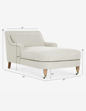 Rivington Chaise by Ginny Macdonald : Moss Performance Striated Velvet