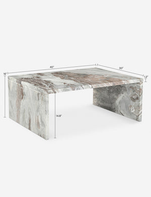 Catania Coffee Table : Gray Marble