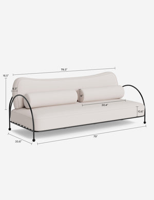Lanata Outdoor Sofa Cushion : Green Stripe