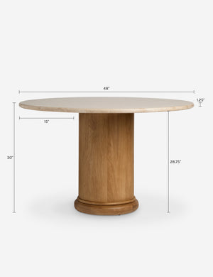 Sachs Dining Table : Light Caramel