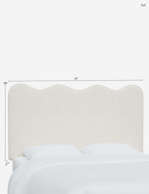 Clementine Headboard : Talc Linen / Full
