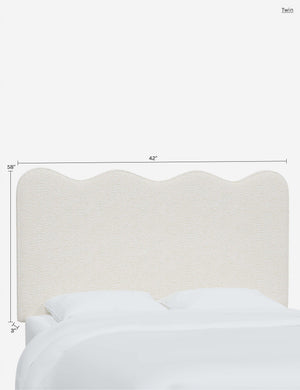 Clementine Headboard : Talc Linen / Full