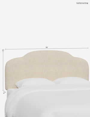 Ruby Headboard : Talc Linen / Cal King