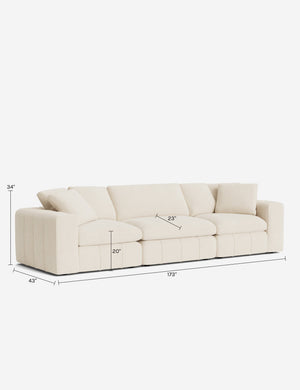Capella Modular Sofa : Ivory Modern Boucle