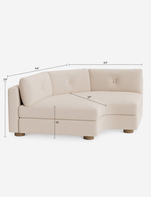 Hill Modular Corner : Creme Luxe Boucle