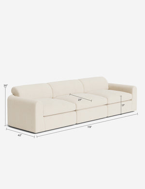 Kingaby Modular Sofa : Sky Blue Classic Velvet