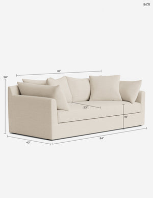 Cashel Sofa : Rose Vintage Velvet / 108