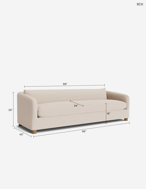 Cleary Sofa : Cognac Velvet / 96