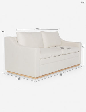 Coniston Sleeper Sofa by Ginny Macdonald : Moss Performance Striated Velvet / King