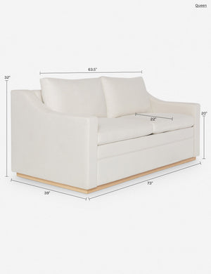 Coniston Sleeper Sofa by Ginny Macdonald : Moss Performance Striated Velvet / King