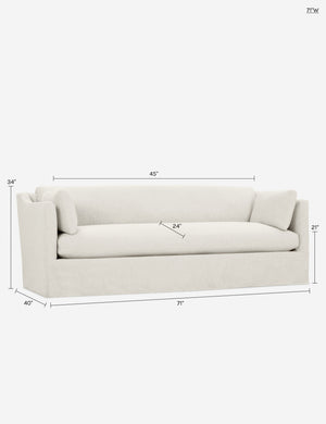Fabienne Slipcover Sofa : Natural / 71