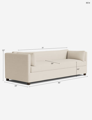 Lotte Sofa : Talc Performance Linen / 96