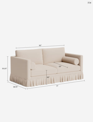 Marella Sofa by Heidi Caillier : Haris Tidal Linen by Heidi Caillier / 71