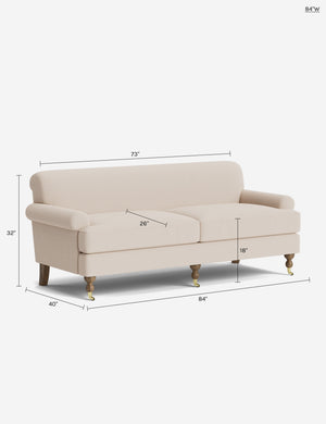Marsden Sofa by Heidi Caillier : Kemper Plaid Linen by Heidi Caillier / 96