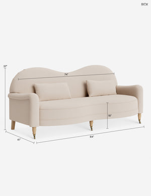 Middleton Sofa by Ginny Macdonald : Dusty Rose Performance Cotton Weave / 72