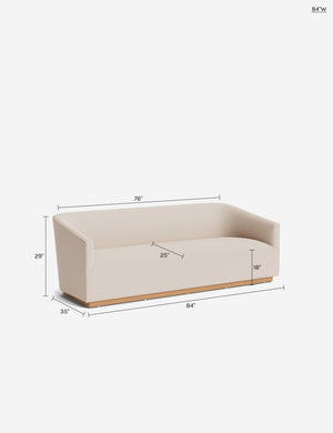 Moorhouse Sofa : Ivory Modern Boucle / 108