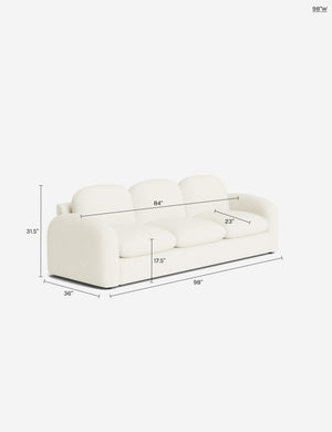 Neve Sofa by Aimee Song : Brown Luxe Boucle / 107