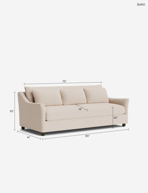 Niven Sleeper Sofa : Caramel Vintage Velvet / Queen