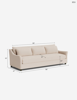 Niven Sofa : Talc Performance Linen / 110