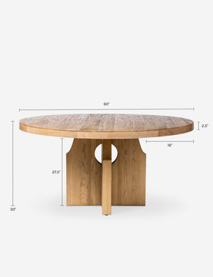 Almgren Round Dining Table : Natural