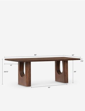 Alvaro Dining Table : Brown