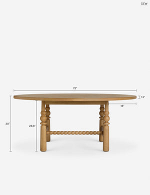 Blume Round Dining Table : Natural / 60